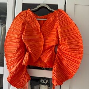Cult Gaia Orange Blouse